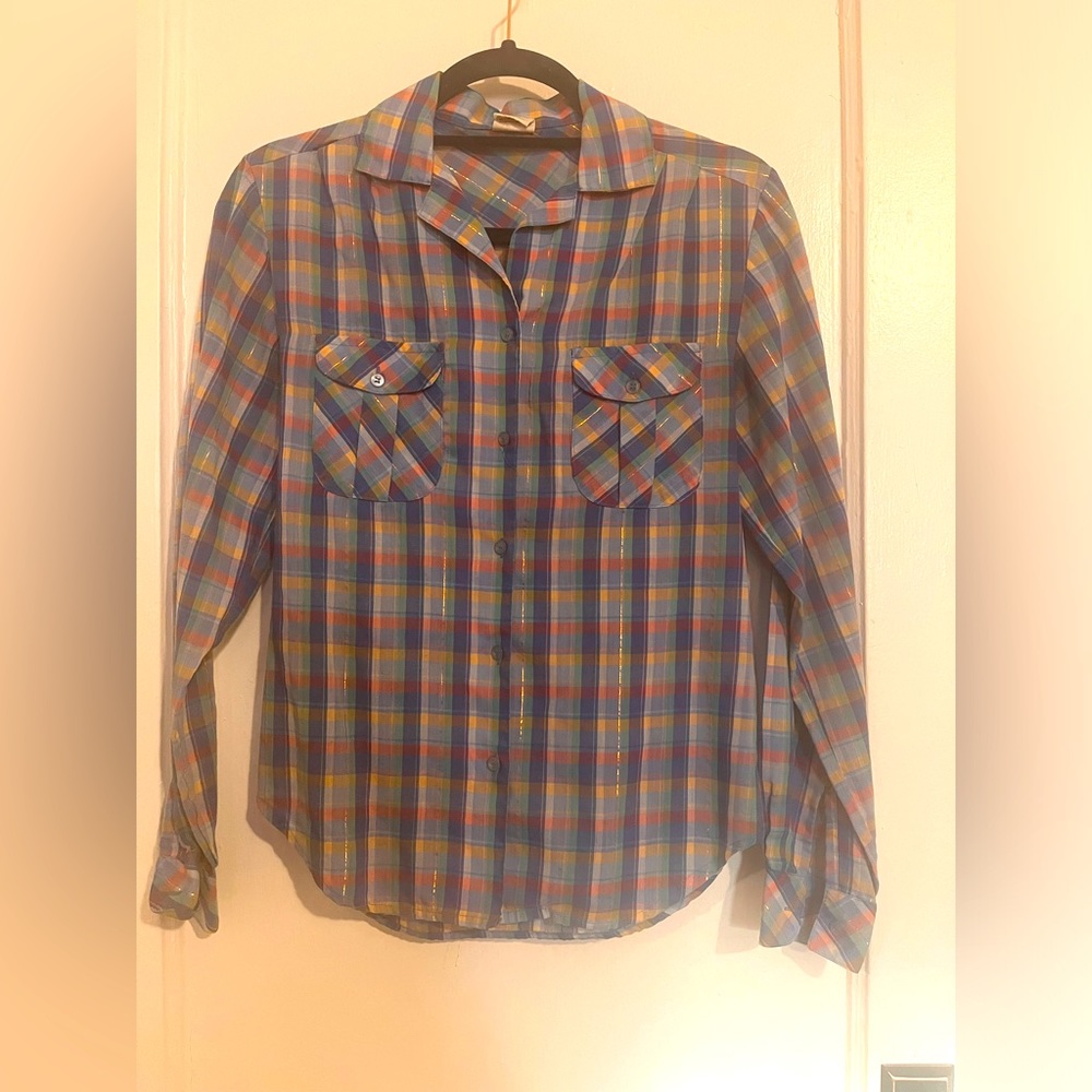 Vintage blue women’s button-down.